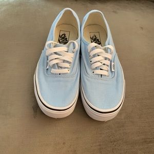 Baby blue Vans